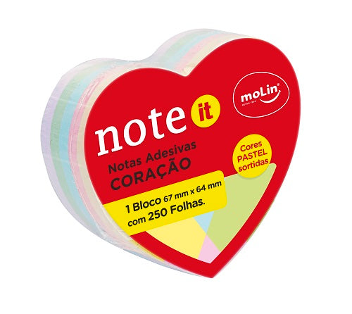 Bloco Adesivo - Molin - Coração