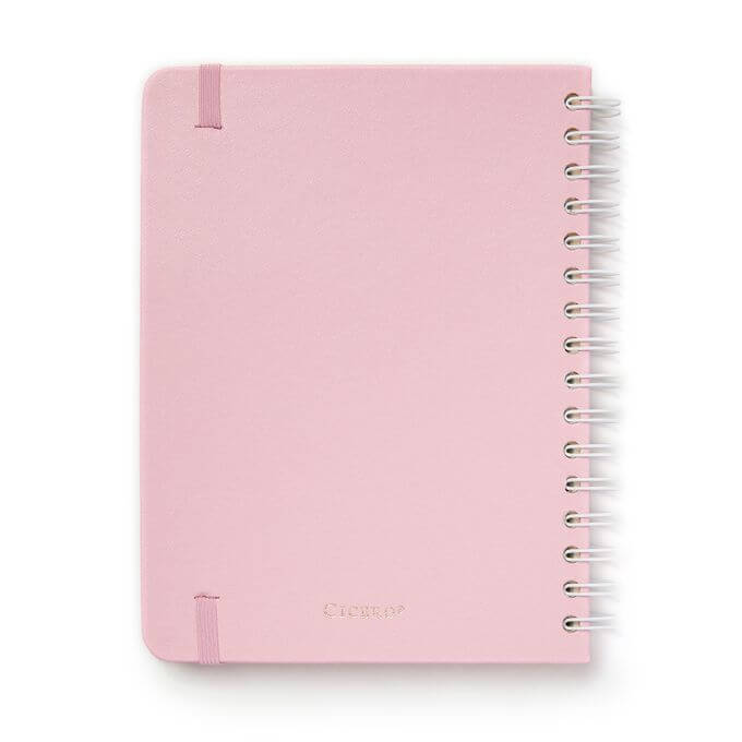 Planner Permanente Wire-o A5 - Cícero - Semanal Notas Pastel Rosa