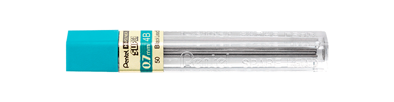 Grafites 0.7 MM 4B - Pentel - 2 Tubos com 12 unidades