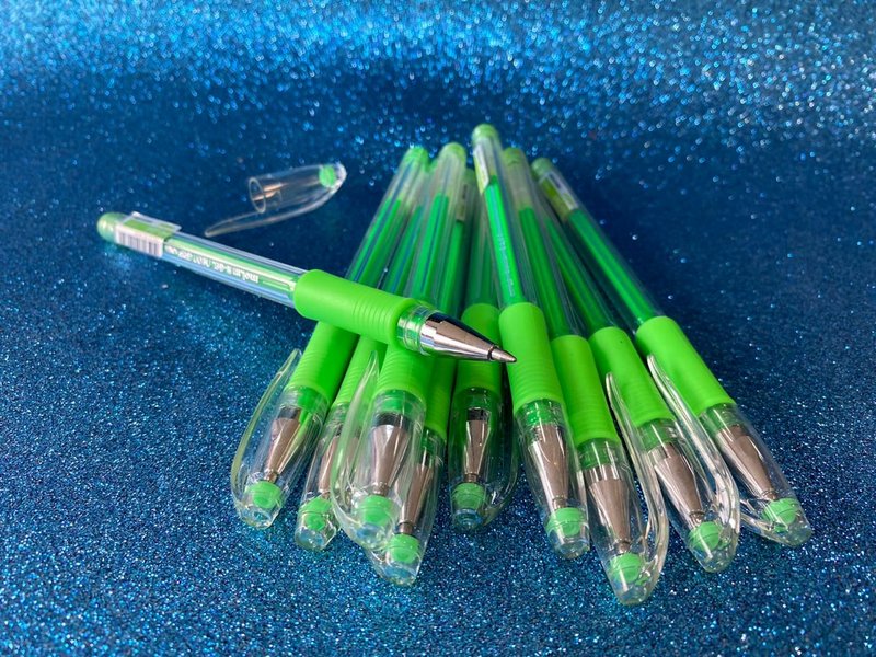 Caneta Gel - Molin - Gel Grip Neon