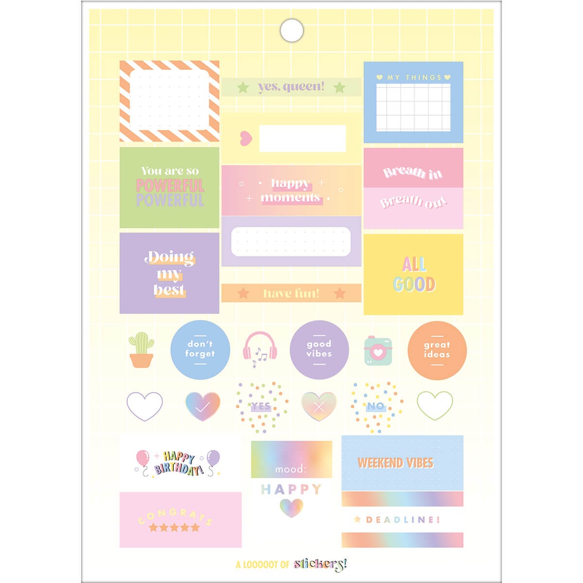 Bloco de Adesivos - Tilibra - 390+ Adesivos Happy Planner