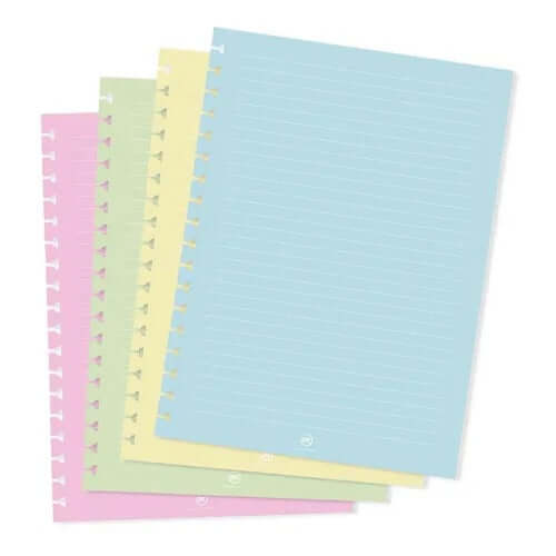 Refil para Caderno Smart Universitário - DAC - 48 Folhas Destacáveis Coloridas
