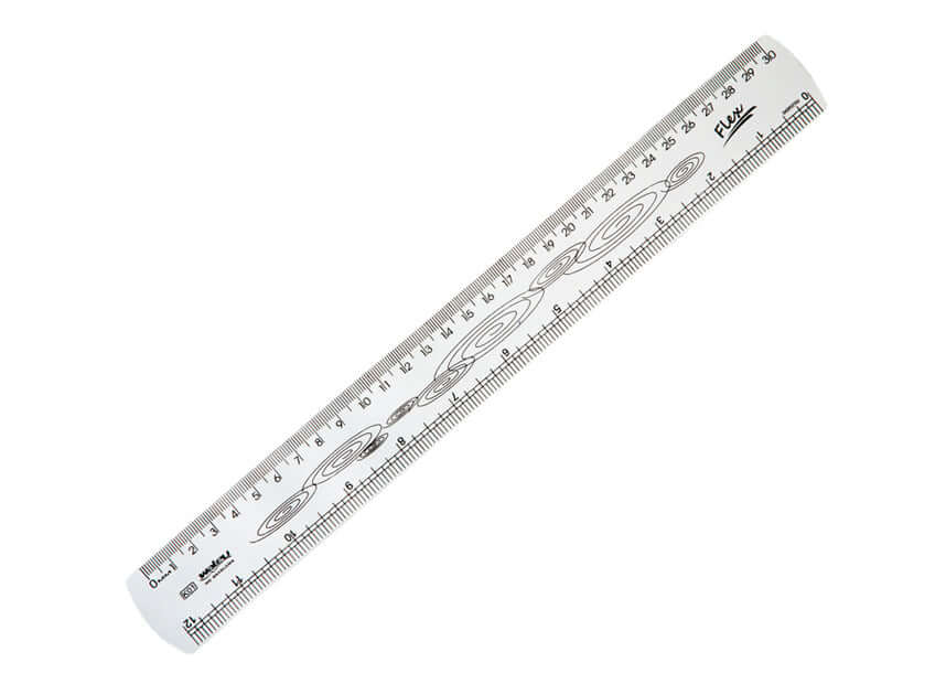 Régua - Waleu - Flexível 30cm