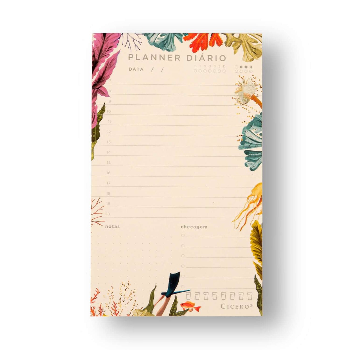 Planner Permanente Bloco - Cícero - Oceano Diário 12x20