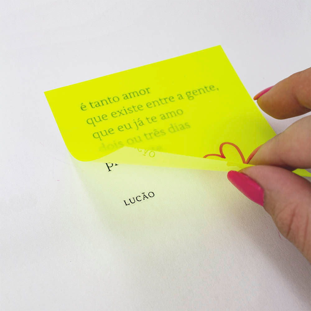 Bloco Adesivo - Keep - Amarelo Transparente 75x75mm 50FL