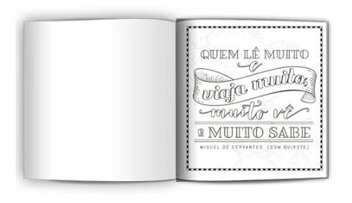 Livro para Colorir - Culturama - Frases da Literatura para Colorir