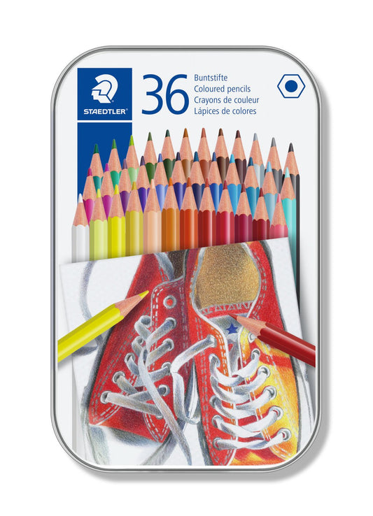 Lápis de cor - Staedtler - Hexagonal 36 cores (1 UNIDADE - R$ 64,78 cada)