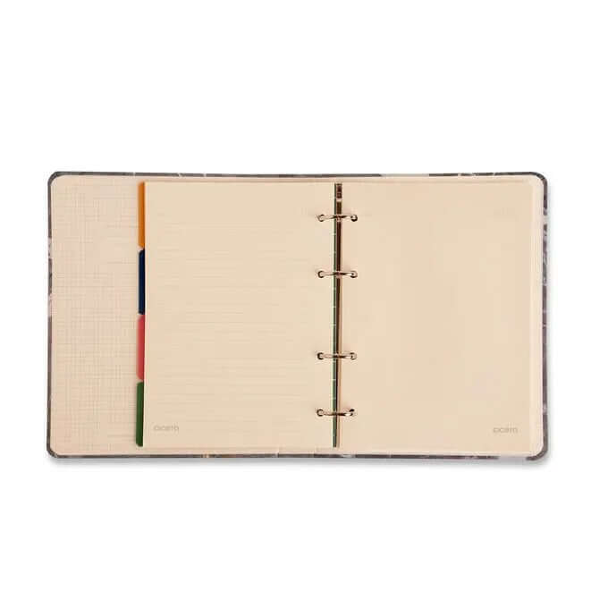 Caderno Criativo Argolado - Cícero - Office Duo Clássica Pautado & Pontado A5 Preto