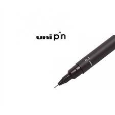 Caneta Nanquim - Uni Pin - 0.1 preta