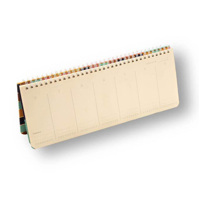 Planner Permanente Office - Cícero - Kraft Semanal 30x11,5 Botânica