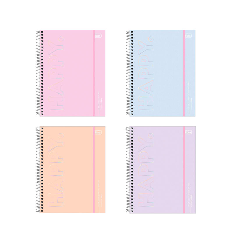 Planner 2024 - Tilibra - Happy 17,7x24cm 80 Folhas 90g/m²