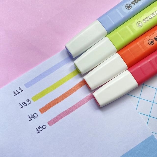 Marca Texto - Stabilo - Swing Cool Pastel Novas Cores c/ 4 Cores