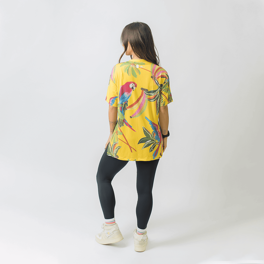 Camisão Fenda - Collab Tropicália Papelaria Unicórnio + Nuvem + Água Azul