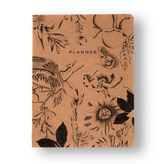 Planner Permanente Revista  - Cícero - Planejamento Kraft Mensal 19x25 Botanica
