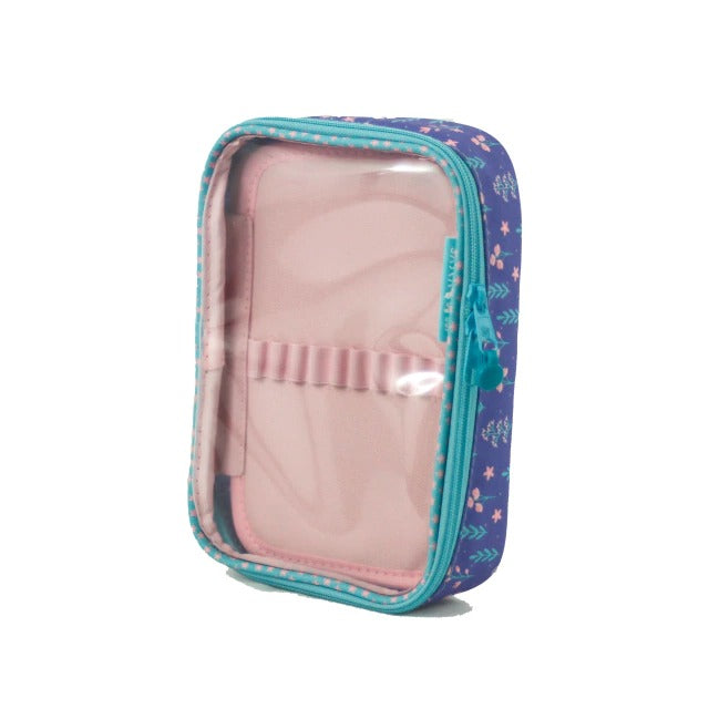 Estojo Box - Sabra - By Sof 100 pens - Lilás e Cristal