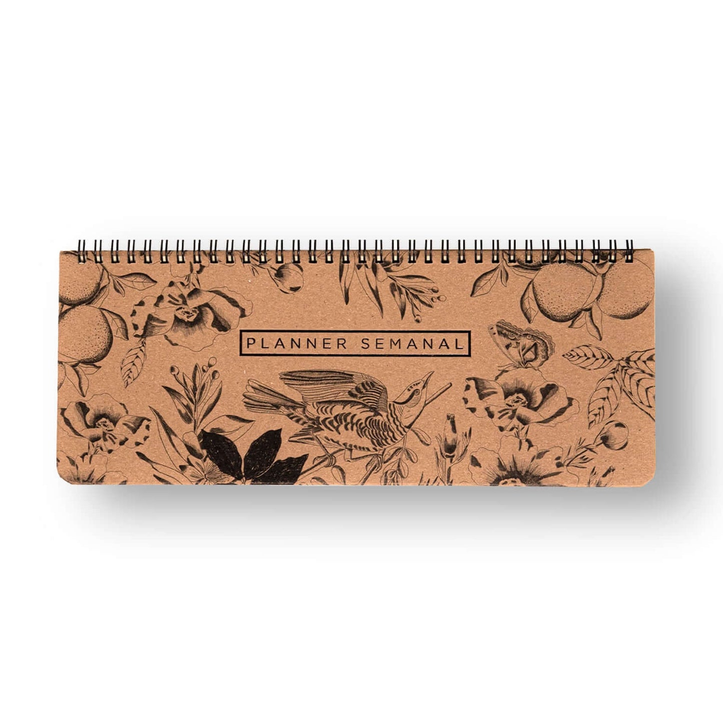 Planner Permanente Office - Cícero - Kraft Semanal 30x11,5 Botânica