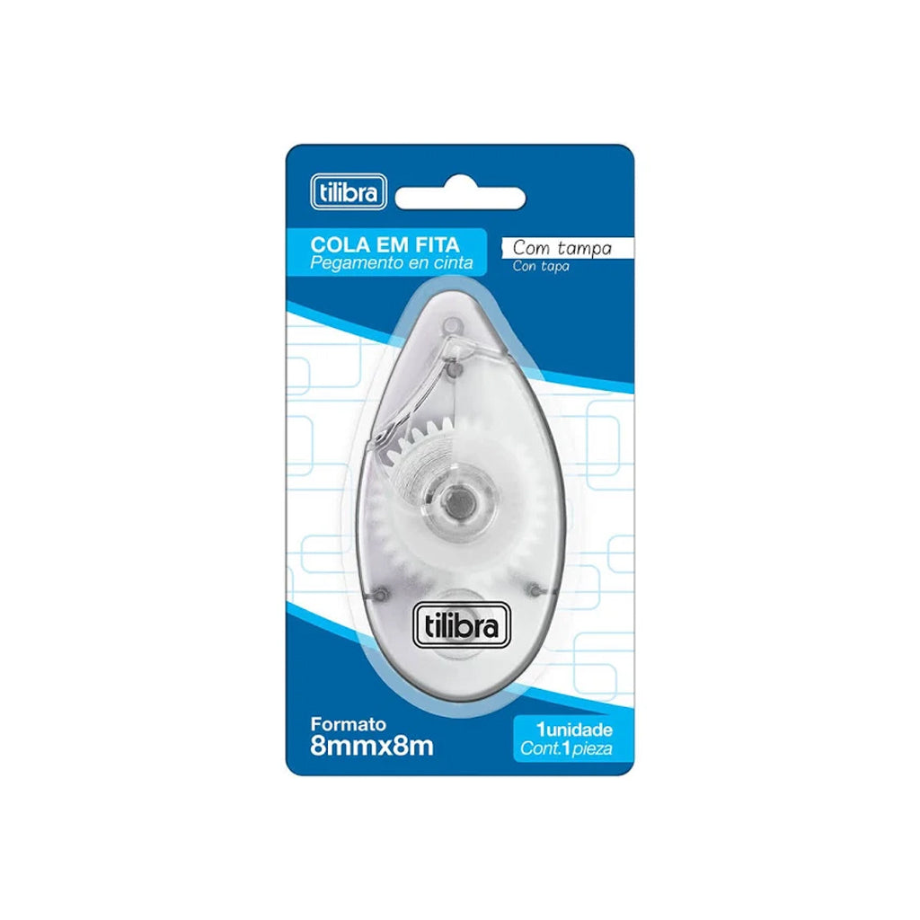 Cola em Fita - Tilibra - 8mmx8m com Tampa