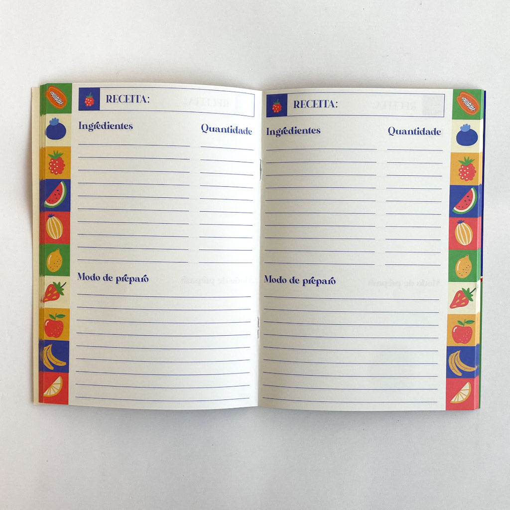 Caderno de Receitas - Papelaria Unicórnio - Piquenique
