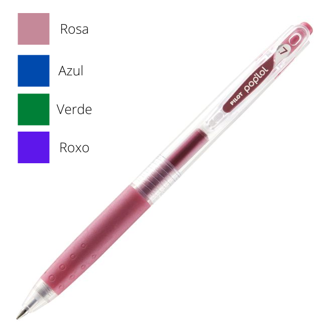 Caneta Gel - Pilot - Poplol Cores Metálicas