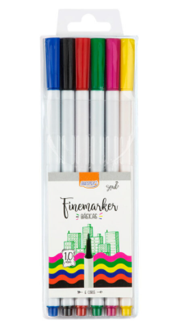 Canetinha Hidrográfica - BRW - Finemarker Básicas