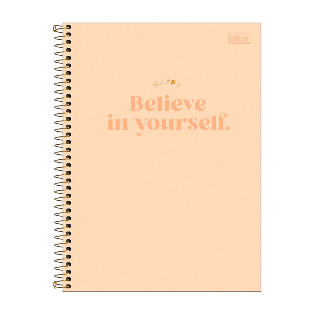 Caderno Universitário - Tilibra - Happy 10 Matérias 160 Folhas