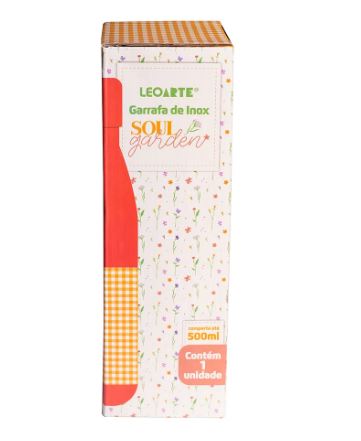 Garrafa de Inox 500ml - Leo Arte - Soul Garden