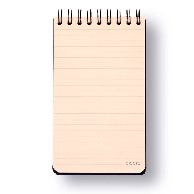 Bloco Wire-o 12x20cm - Cícero - Pautado Brisa Romance