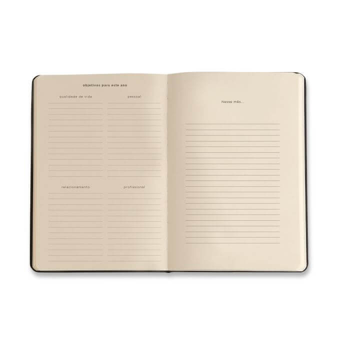 Caderneta Planner Permanente - Cícero - Clássica 14x21 Preto