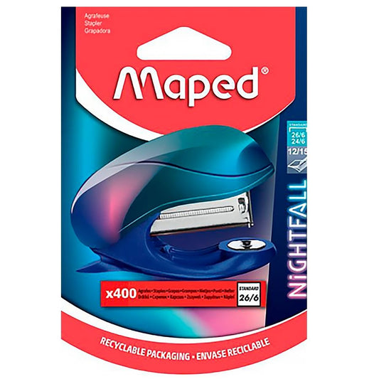 Mini Grampeador - Maped - Nightfall c/ Extrator e 400 Grampos
