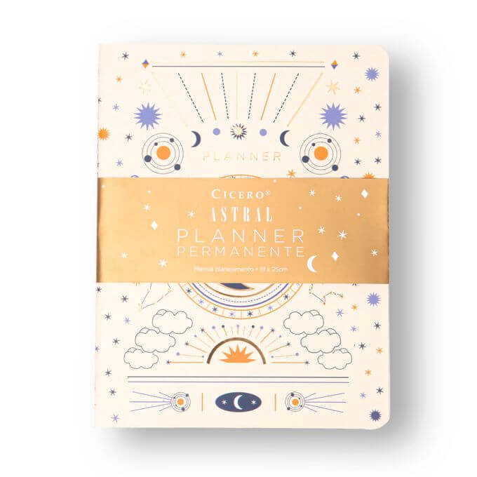 Planner Permanente Revista - Cícero - Planejamento Astral Mensal 19x25 Carta Lunar