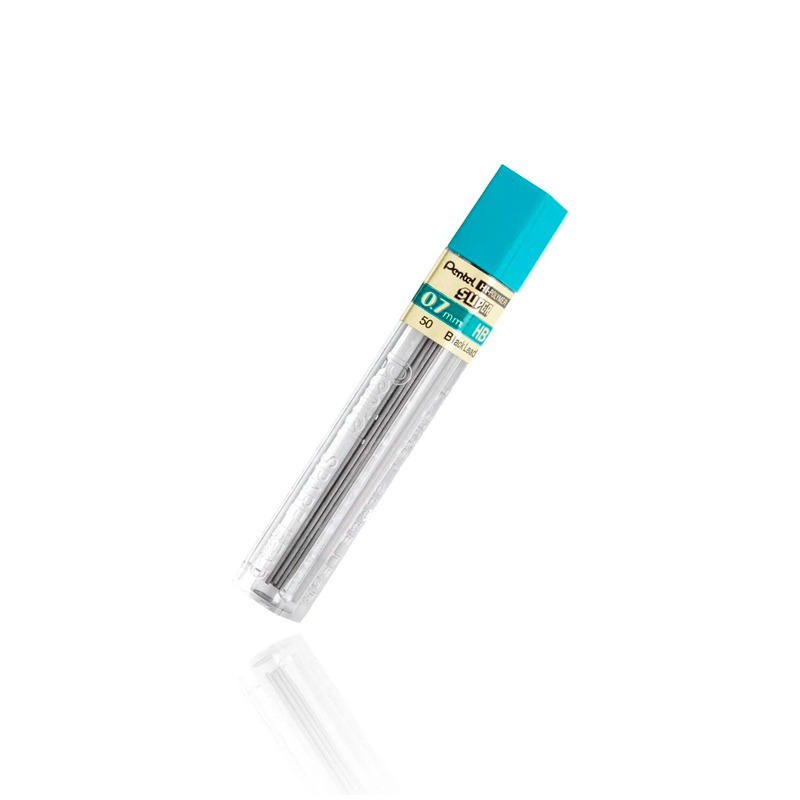 Grafites 0.7mm 4H - Pentel - 1 Tubo com 12 unidades Hi-Polymer