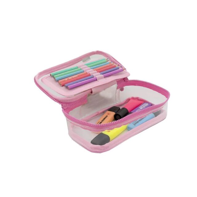 Estojo Box - Sabra - 50 pens - Cristal Rosa Bebê