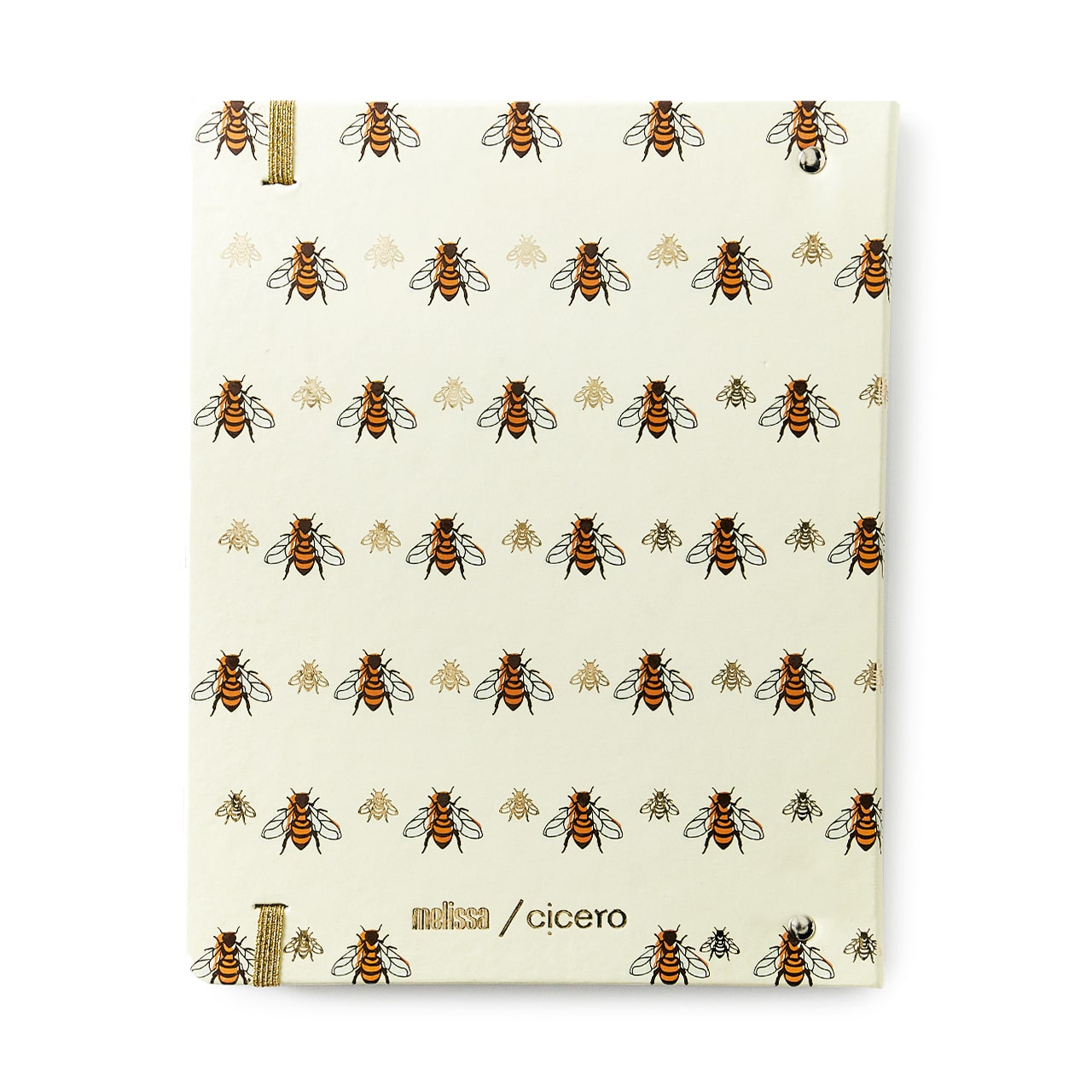 Caderno Criativo Argolado - Cícero - Office Duo Melissa Pautado & Pontado A5 Favo de Abelhas