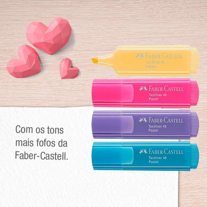 Marca Texto - Faber-Castell - 4 Cores Pastel 46