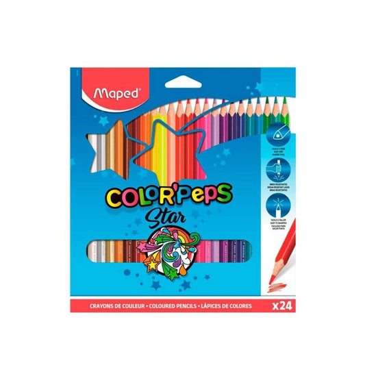 Lápis de Cor - Maped - Color'peps Star 24 Cores