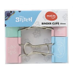 Binder Clips 32mm - Molin - Stitch 4 Unidades