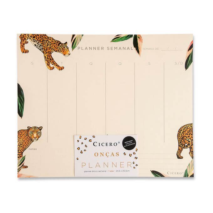 Planner Semanal - Cícero - Onça