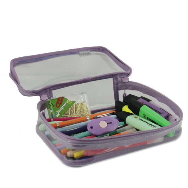 Estojo Box - Sabra - Baú - Cristal Lilás