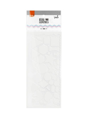 Régua Geométrica - BRW - 20cm