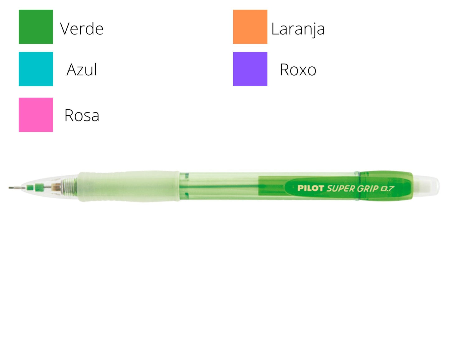 Lapiseira - Pilot - Super Grip Neon 0.7mm