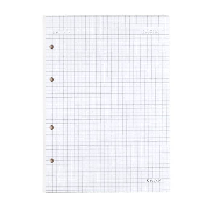 Refil Caderno Argolado - Cícero - 40FLS Offset 90g 17x24 Quadriculado