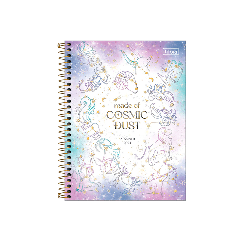 Planner Espiral 2024 - Tilibra - Magic 17,7x24cm 80 Folhas 63g/m²