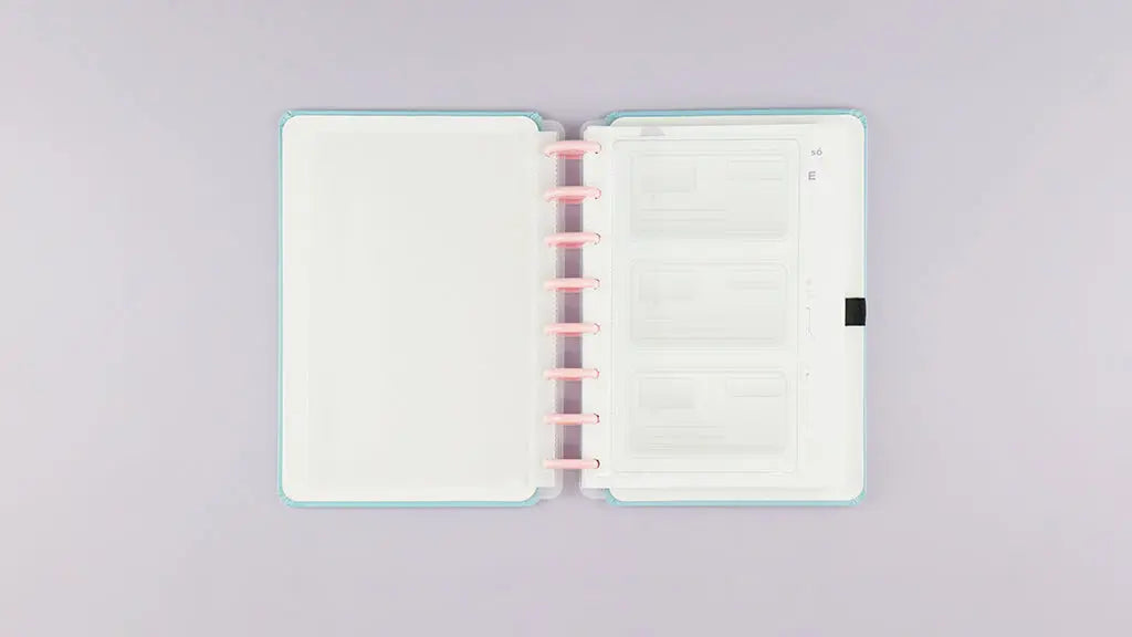 Agenda Inteligente Permanente A5 - Caderno Inteligente - Azul Pastel