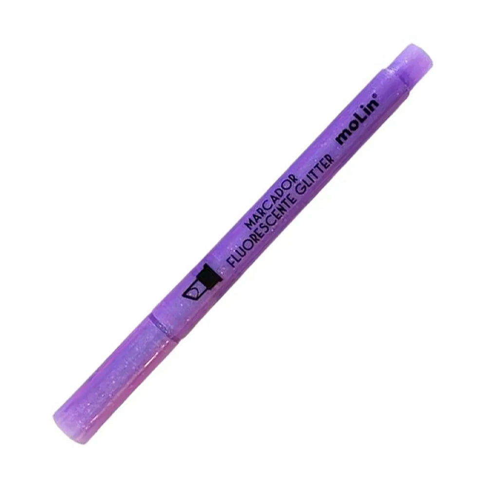 Kit Marca Texto Glitter - Molin - 6 Unidades