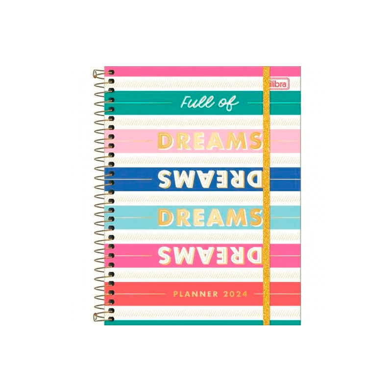 Planner Espiral 2024 - Tilibra - Be Nice 17,7x24cm 80 Folhas 90g/m²