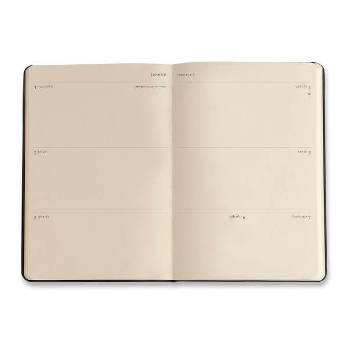 Planner 2024 - Cícero - Pólen Semanal 14x21 Tropicália Preto