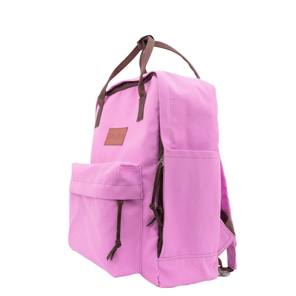 Mochila Mini Urban Quadrada - Sabra - Rosa Bebê