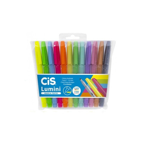 Marca Texto - CIS - Lumini Neon e Pastel 12 Cores