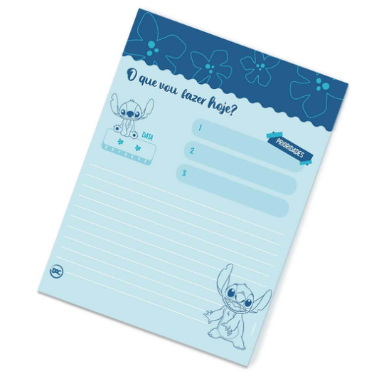 Caderno Argolado Mini - DAC - Stitch - Vertical 80F 140x170mm