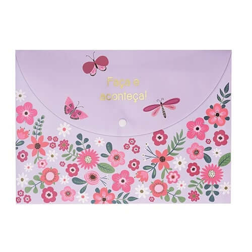 Pasta - Molin - Lilás - Borboletas A4